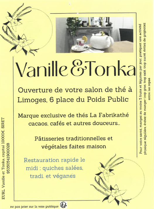 Vanille t tonka amicale pub